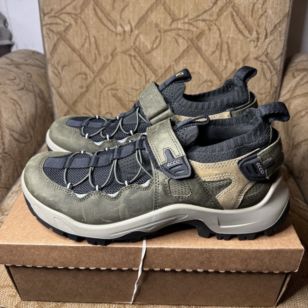 ECCO Offroad Explorer 2-Straps Hiking Shoes Grape Leaf Black Sage EU 45 Men's 12